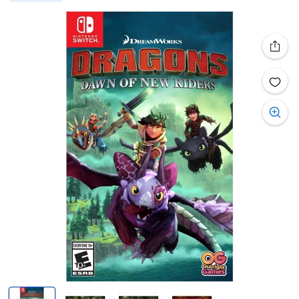 Nintendo Switch Dragons Dawn of New Riders